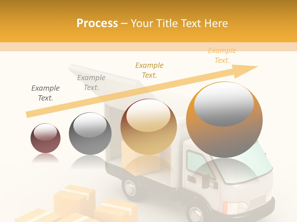 A Truck And Cardboard Box PowerPoint Template