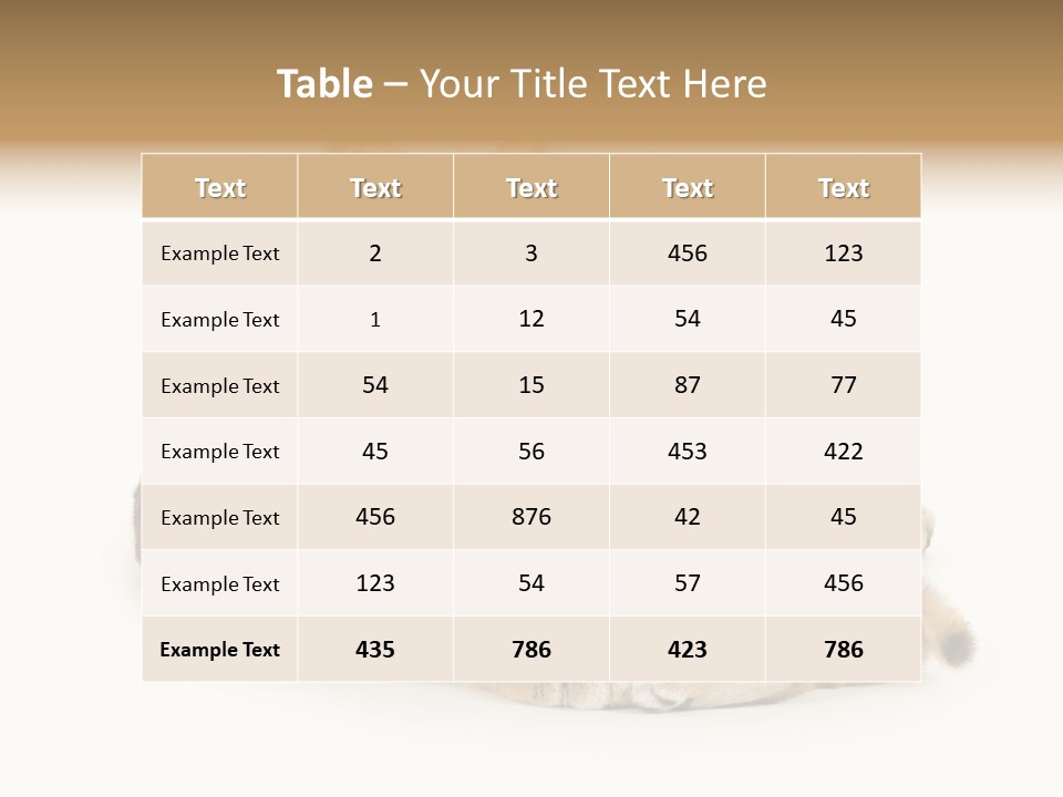Majestic Tuft Mother PowerPoint Template
