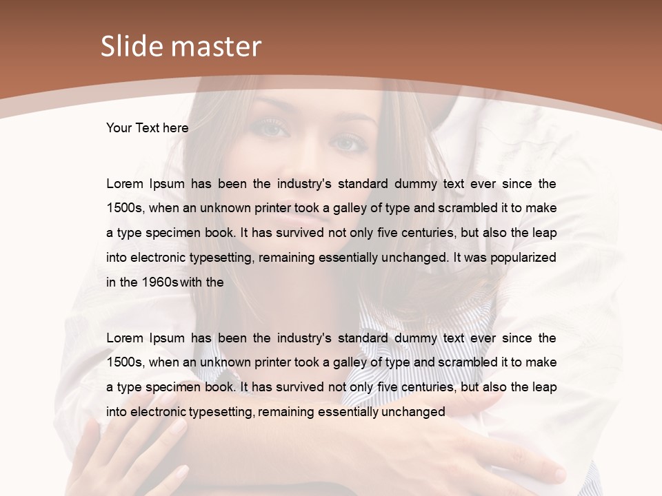 Caucasian Relationship Fun PowerPoint Template