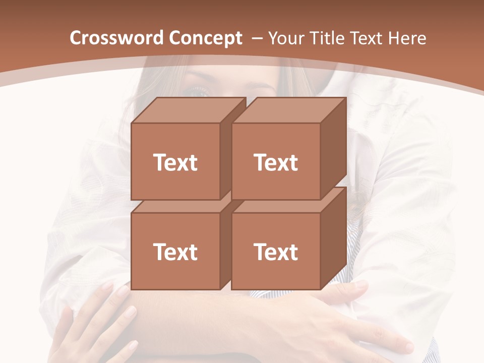 Caucasian Relationship Fun PowerPoint Template