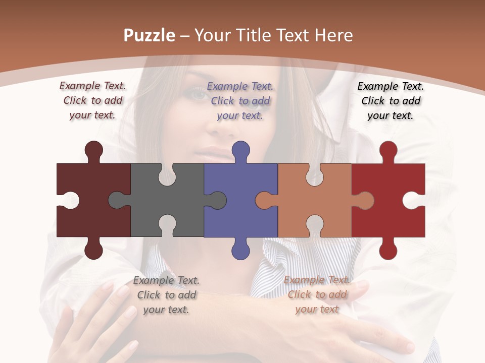 Caucasian Relationship Fun PowerPoint Template