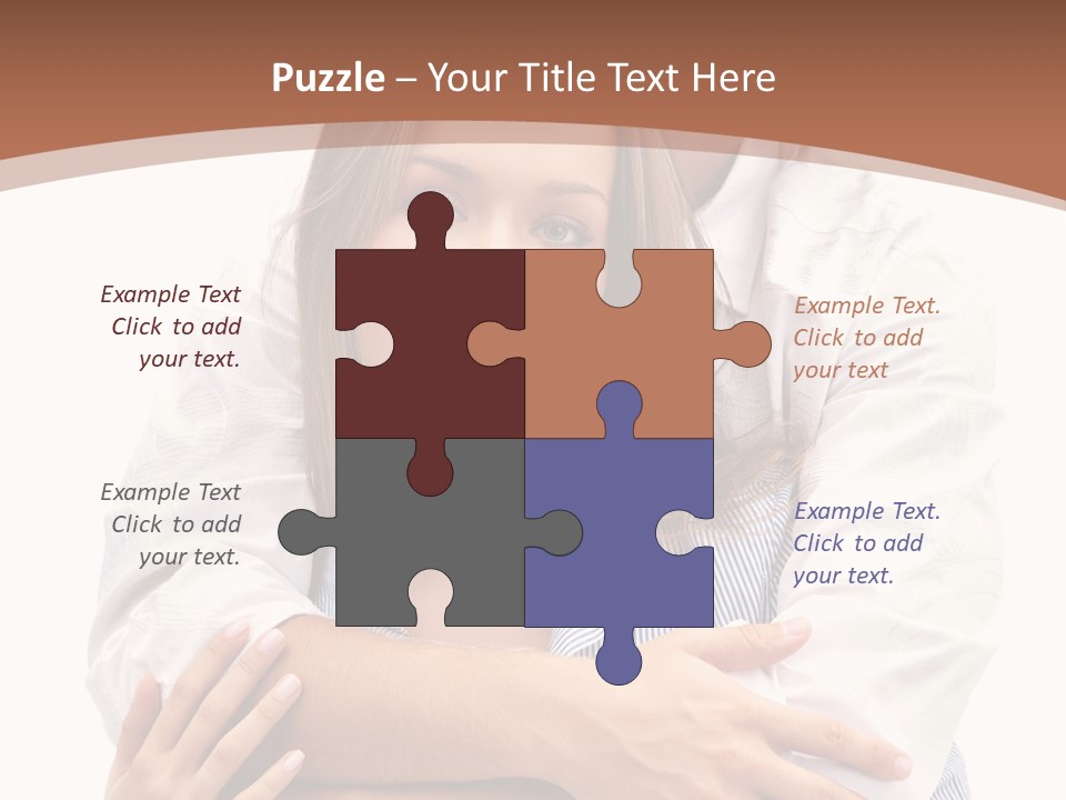 Caucasian Relationship Fun PowerPoint Template