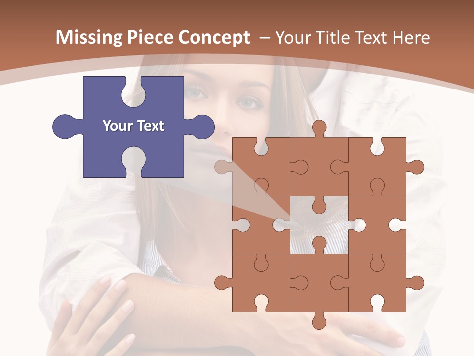 Caucasian Relationship Fun PowerPoint Template