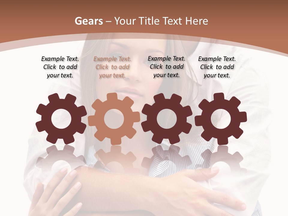 Caucasian Relationship Fun PowerPoint Template