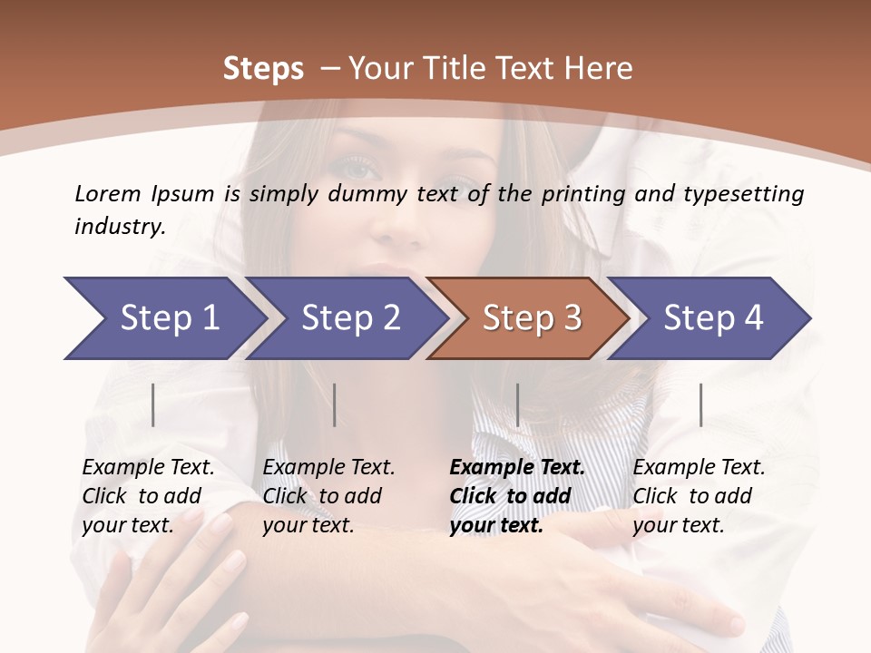 Caucasian Relationship Fun PowerPoint Template