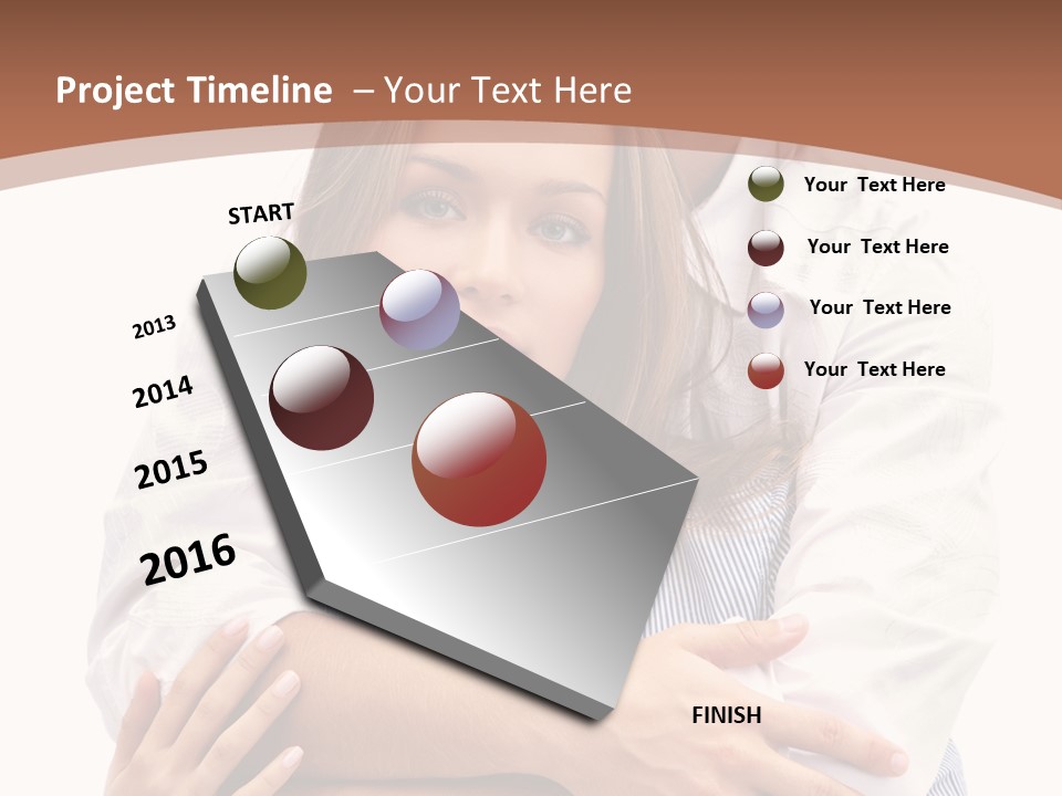 Caucasian Relationship Fun PowerPoint Template