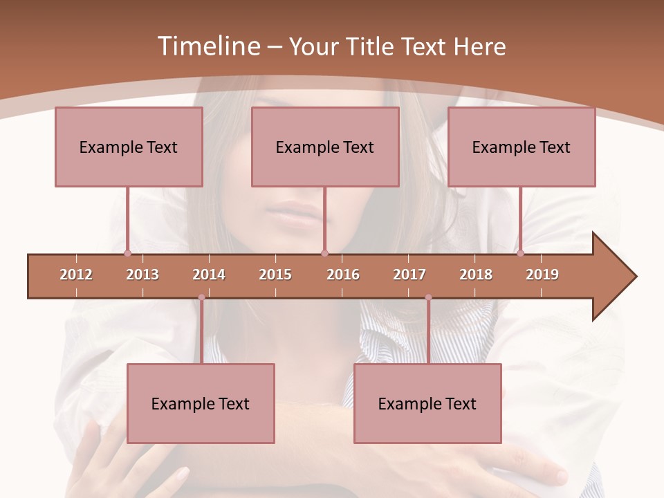 Caucasian Relationship Fun PowerPoint Template