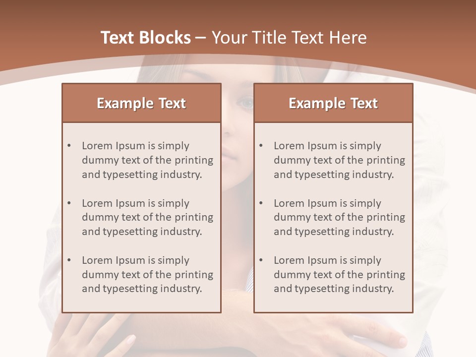 Caucasian Relationship Fun PowerPoint Template
