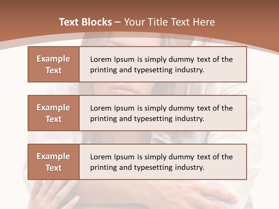 Caucasian Relationship Fun PowerPoint Template