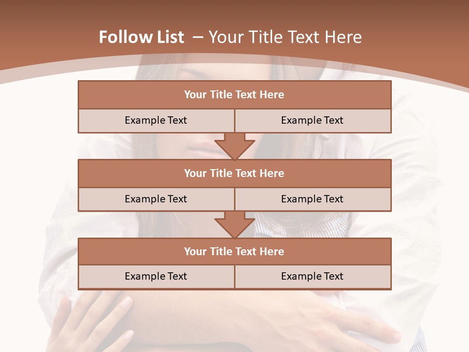 Caucasian Relationship Fun PowerPoint Template