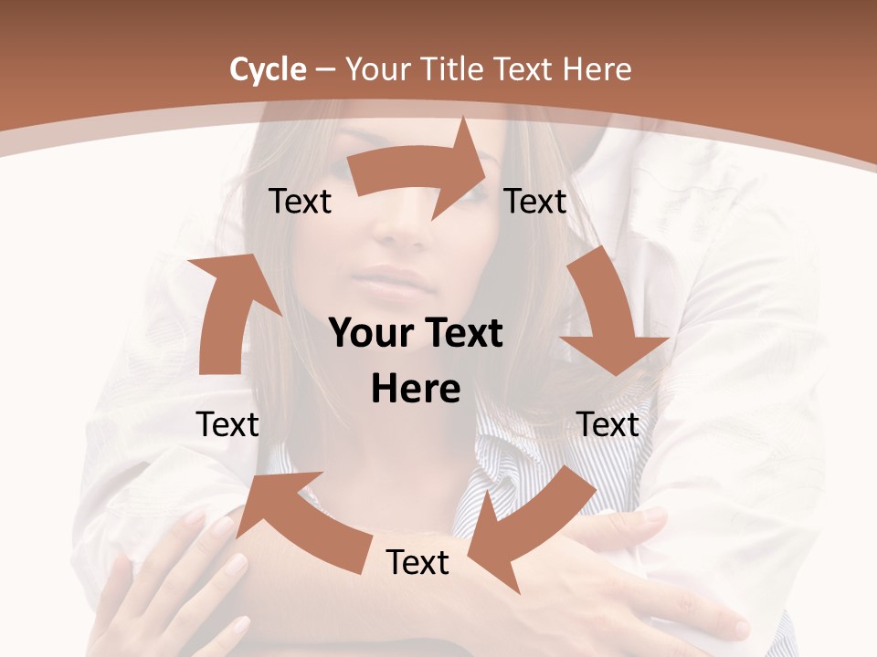 Caucasian Relationship Fun PowerPoint Template