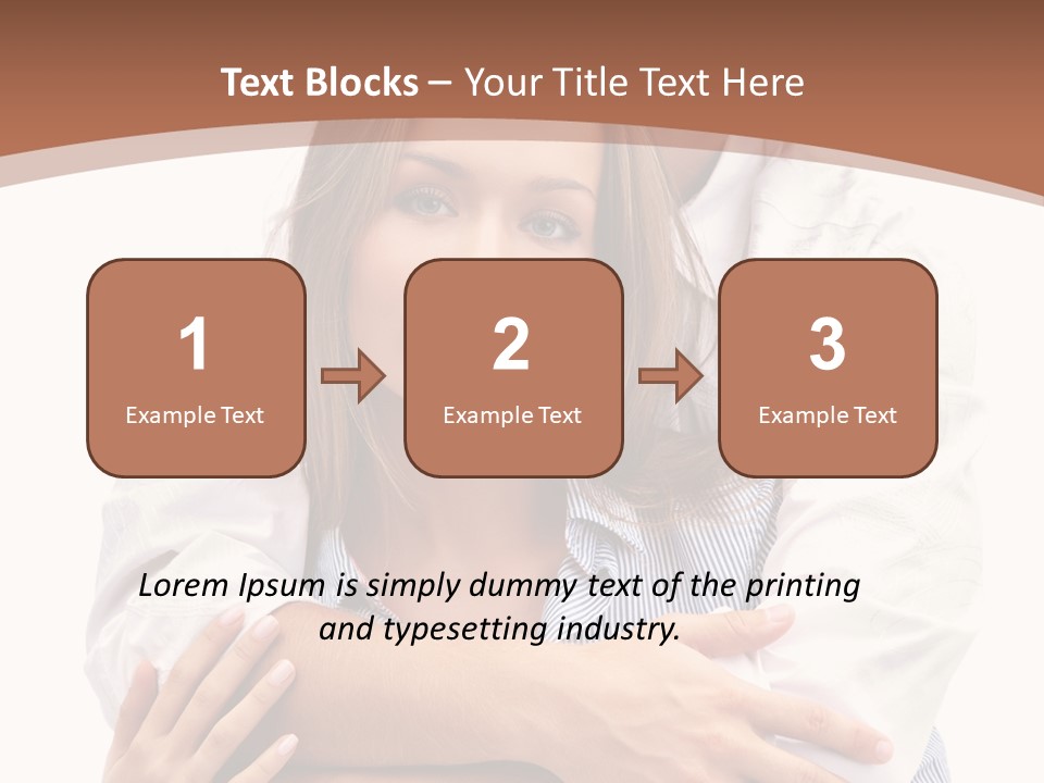 Caucasian Relationship Fun PowerPoint Template