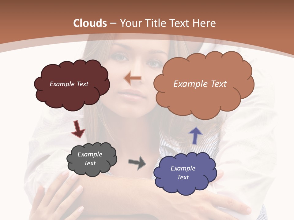 Caucasian Relationship Fun PowerPoint Template