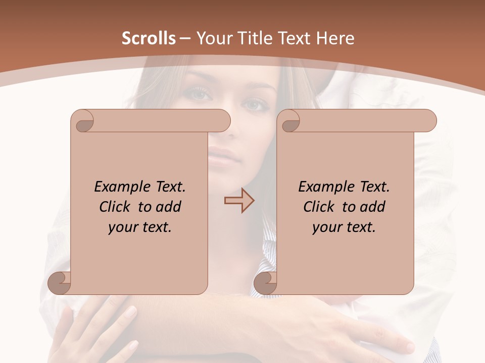 Caucasian Relationship Fun PowerPoint Template
