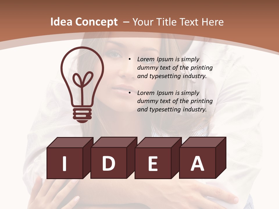 Caucasian Relationship Fun PowerPoint Template