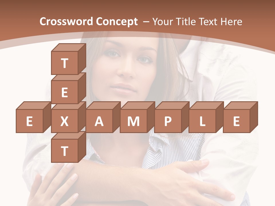 Caucasian Relationship Fun PowerPoint Template