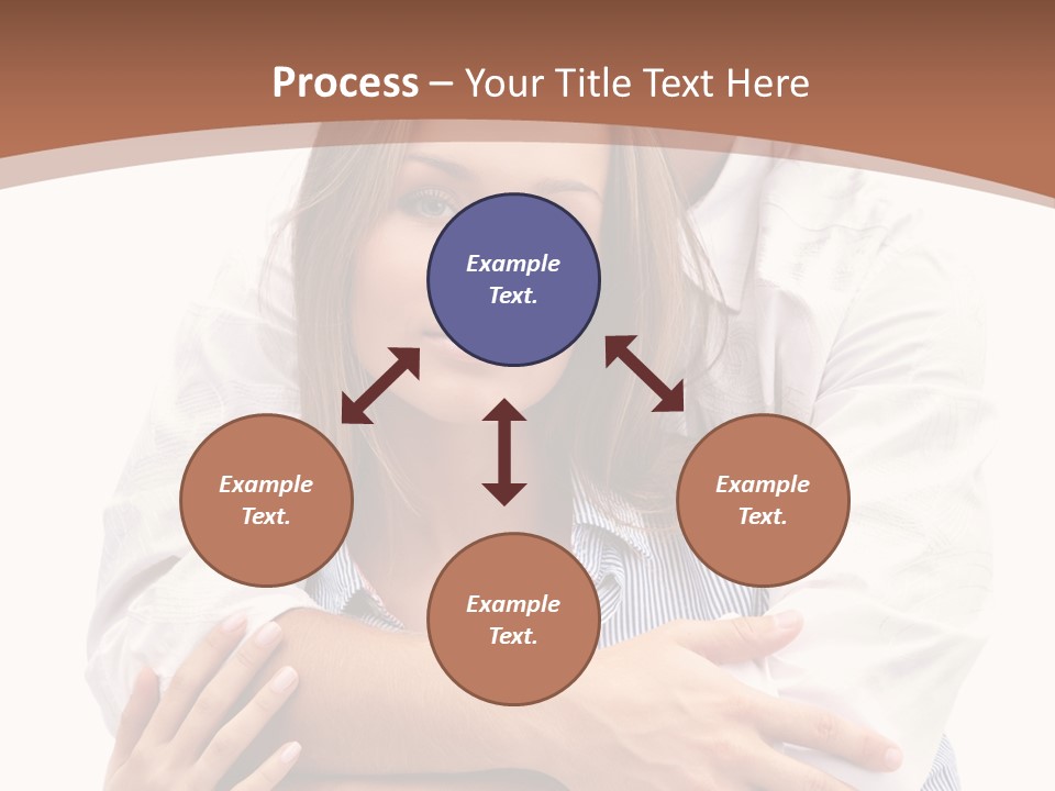 Caucasian Relationship Fun PowerPoint Template