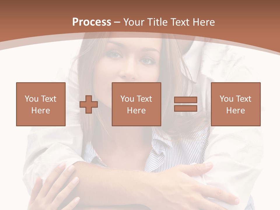 Caucasian Relationship Fun PowerPoint Template