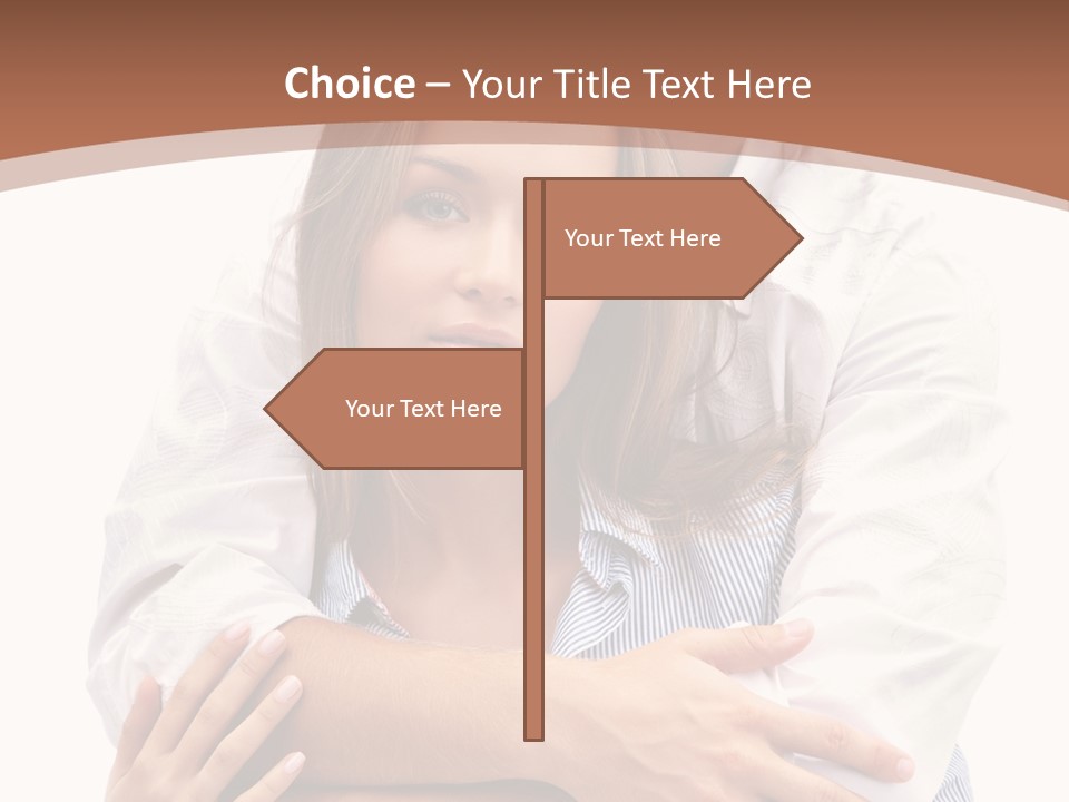 Caucasian Relationship Fun PowerPoint Template