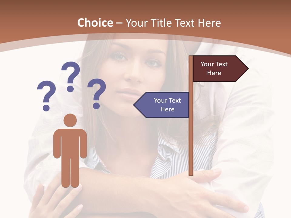 Caucasian Relationship Fun PowerPoint Template