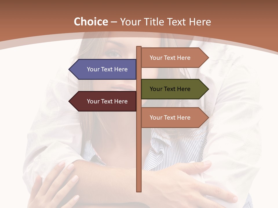 Caucasian Relationship Fun PowerPoint Template