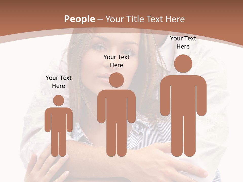 Caucasian Relationship Fun PowerPoint Template