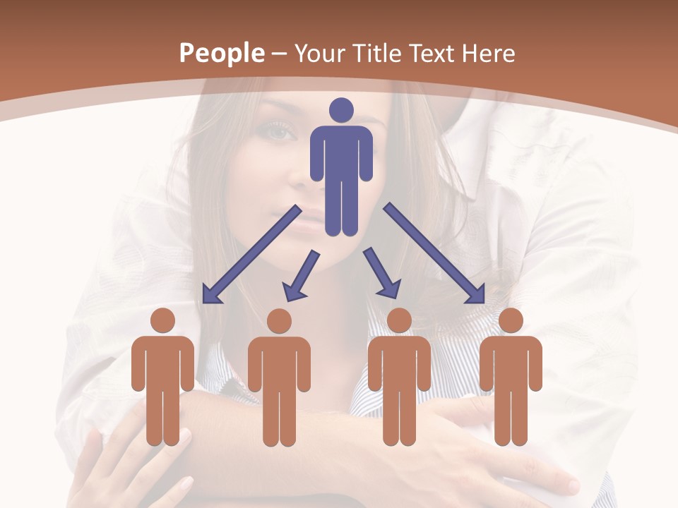 Caucasian Relationship Fun PowerPoint Template