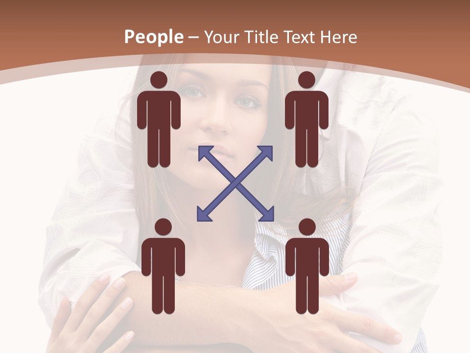 Caucasian Relationship Fun PowerPoint Template