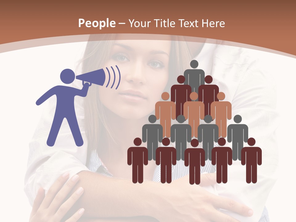 Caucasian Relationship Fun PowerPoint Template