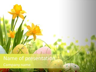 April Macro Holiday PowerPoint Template