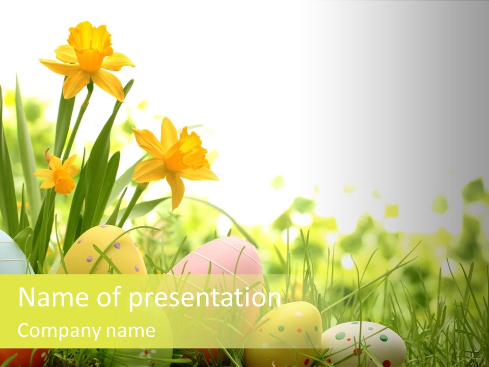 April Macro Holiday PowerPoint Template