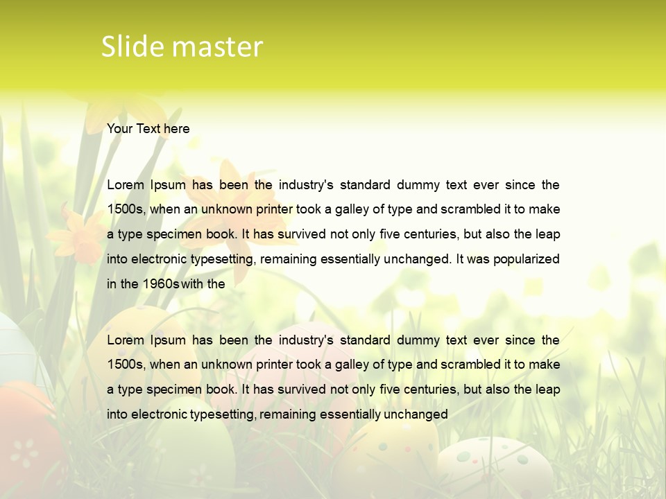 April Macro Holiday PowerPoint Template