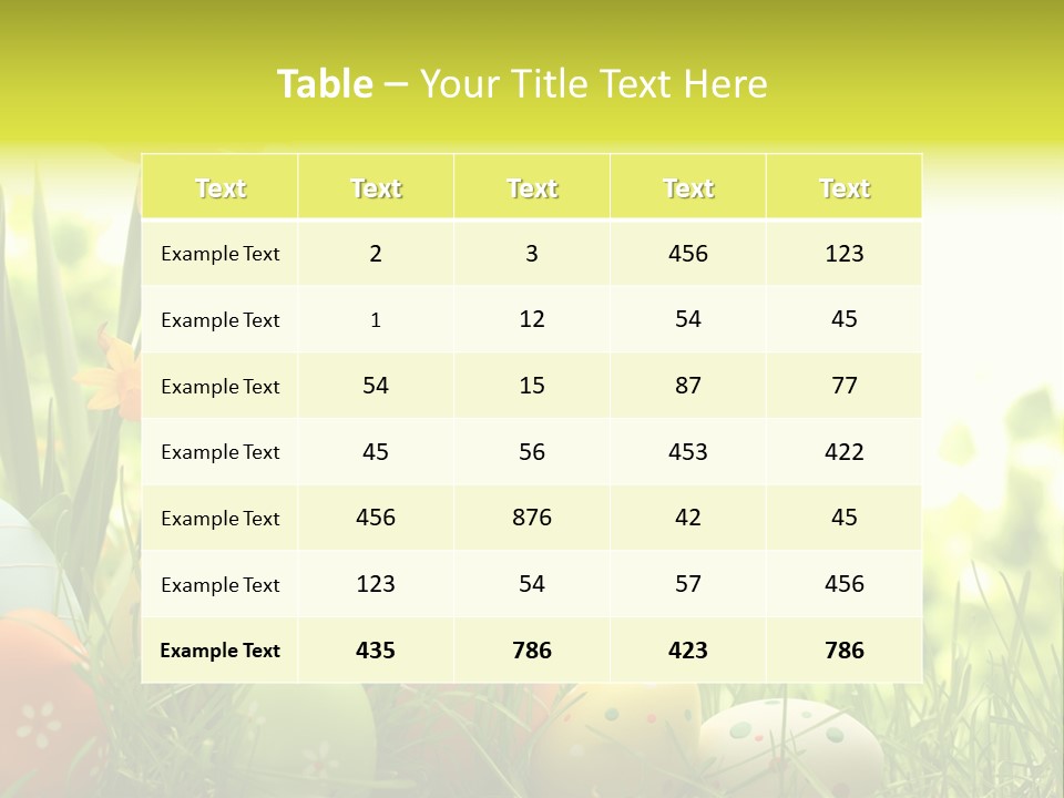 April Macro Holiday PowerPoint Template