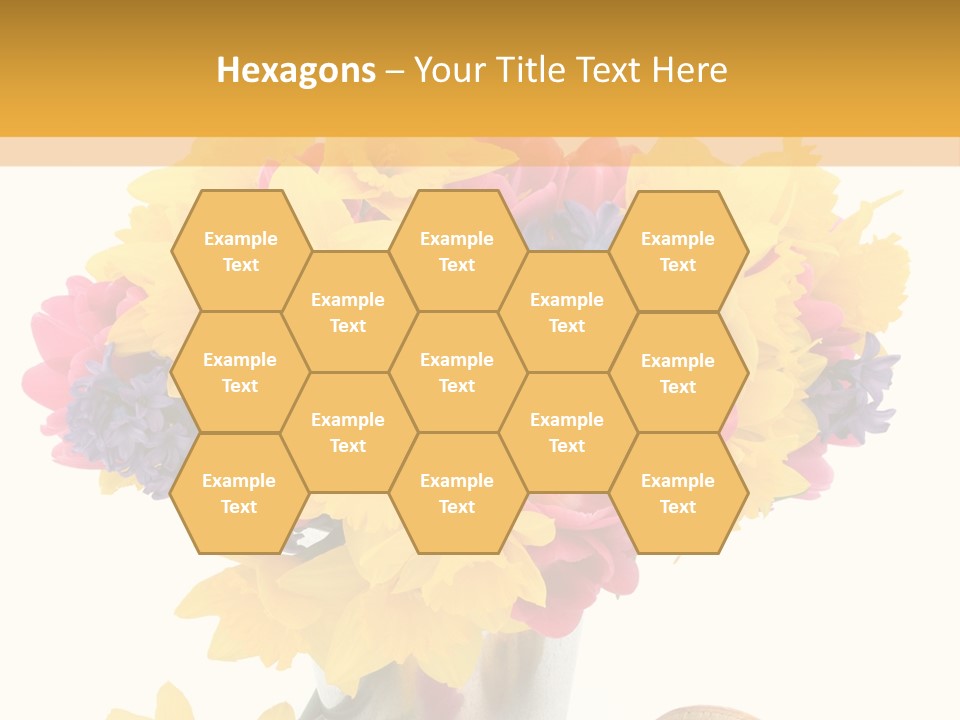 Blue Spring Flower PowerPoint Template