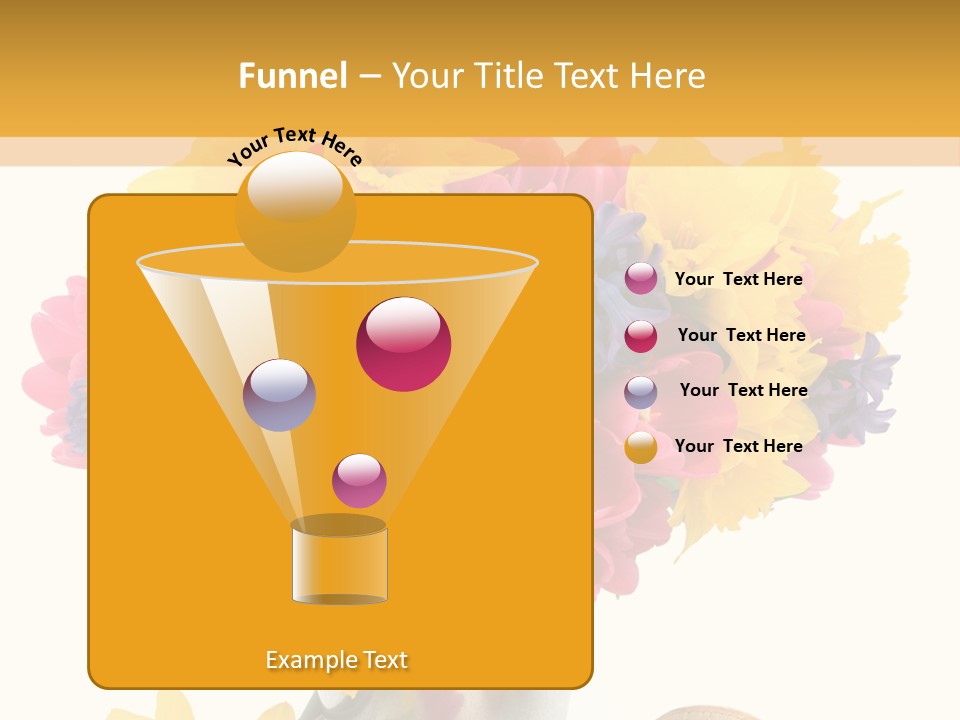 Blue Spring Flower PowerPoint Template