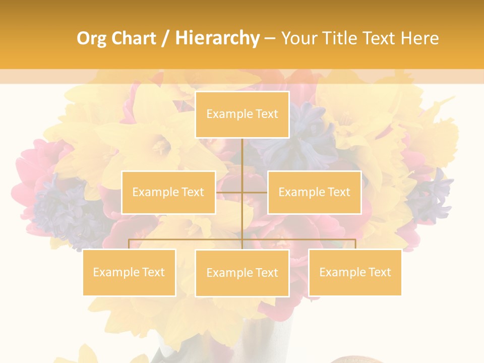 Blue Spring Flower PowerPoint Template