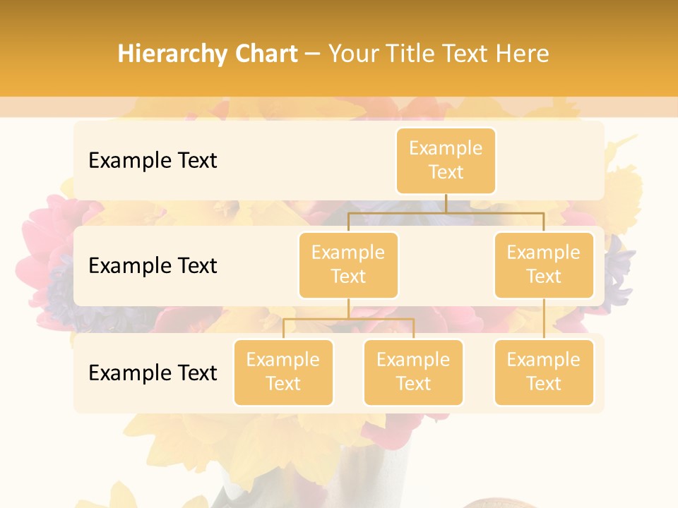 Blue Spring Flower PowerPoint Template