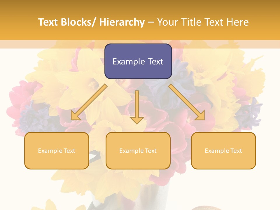 Blue Spring Flower PowerPoint Template