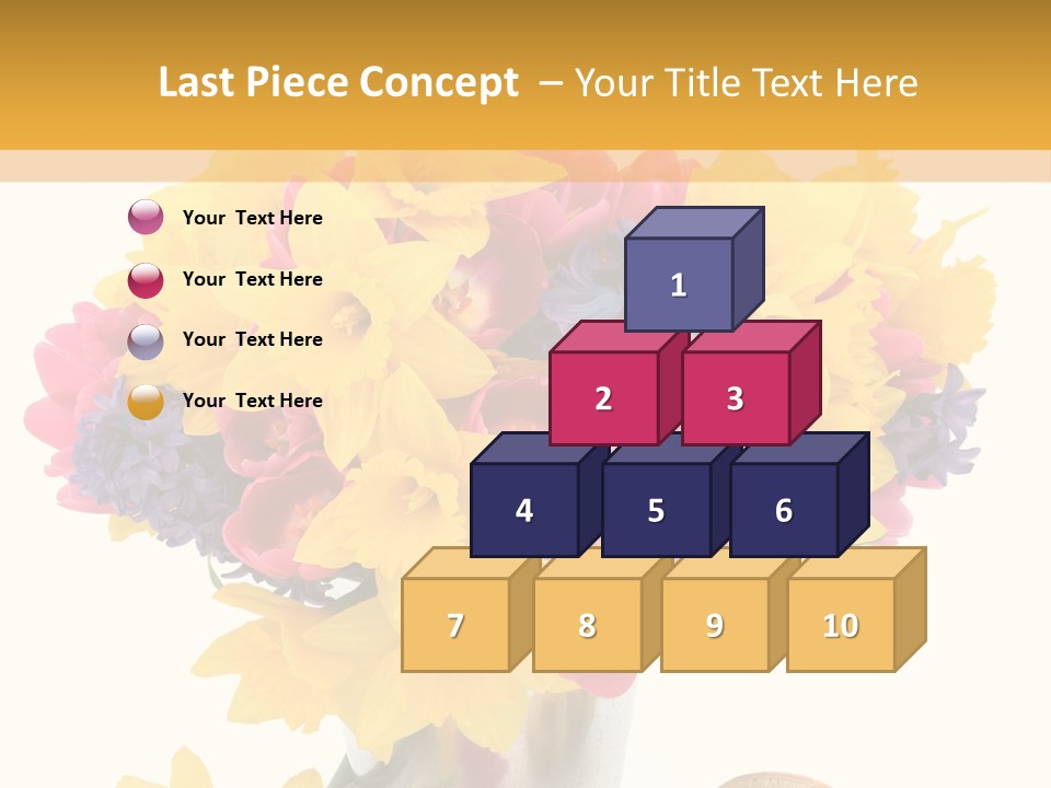 Blue Spring Flower PowerPoint Template