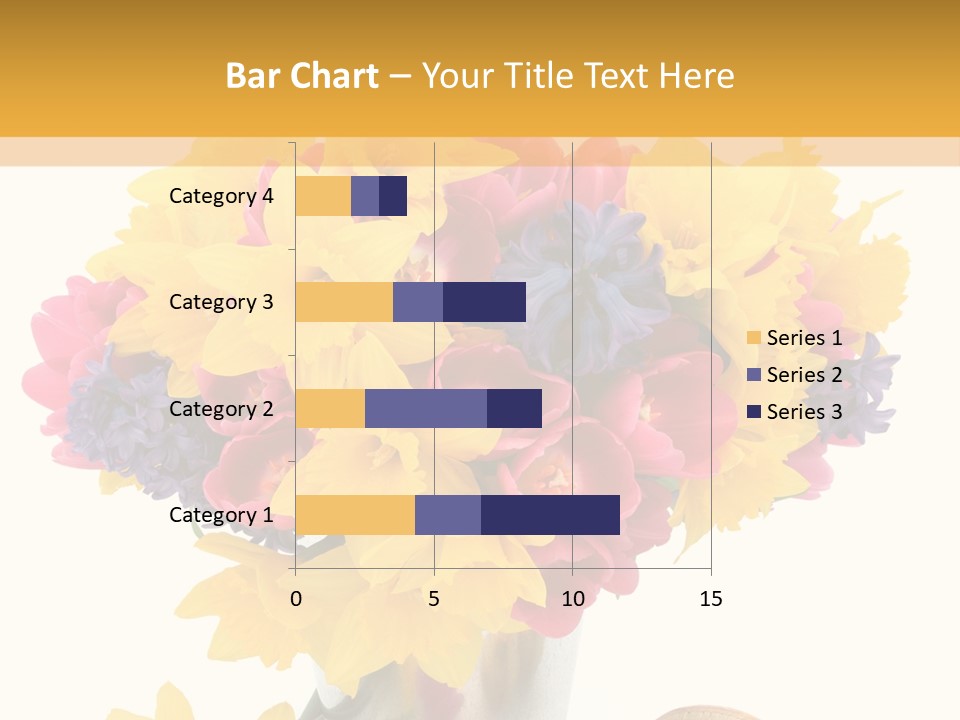 Blue Spring Flower PowerPoint Template