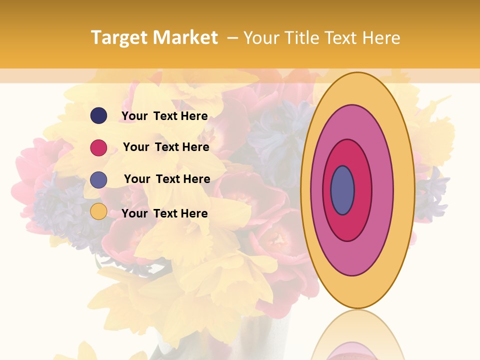 Blue Spring Flower PowerPoint Template