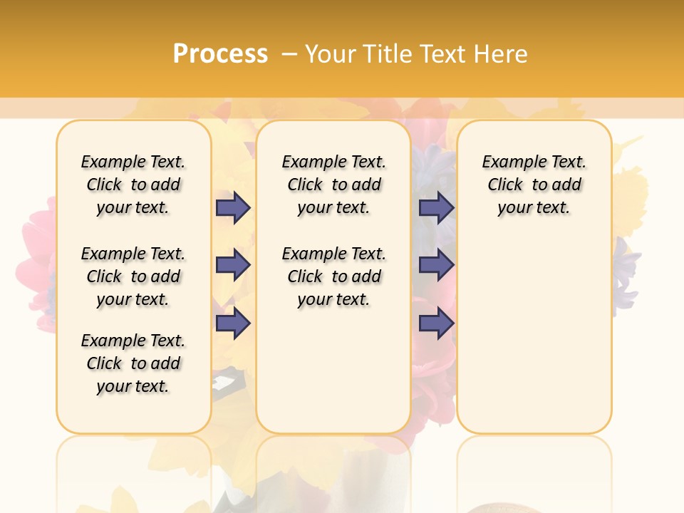 Blue Spring Flower PowerPoint Template