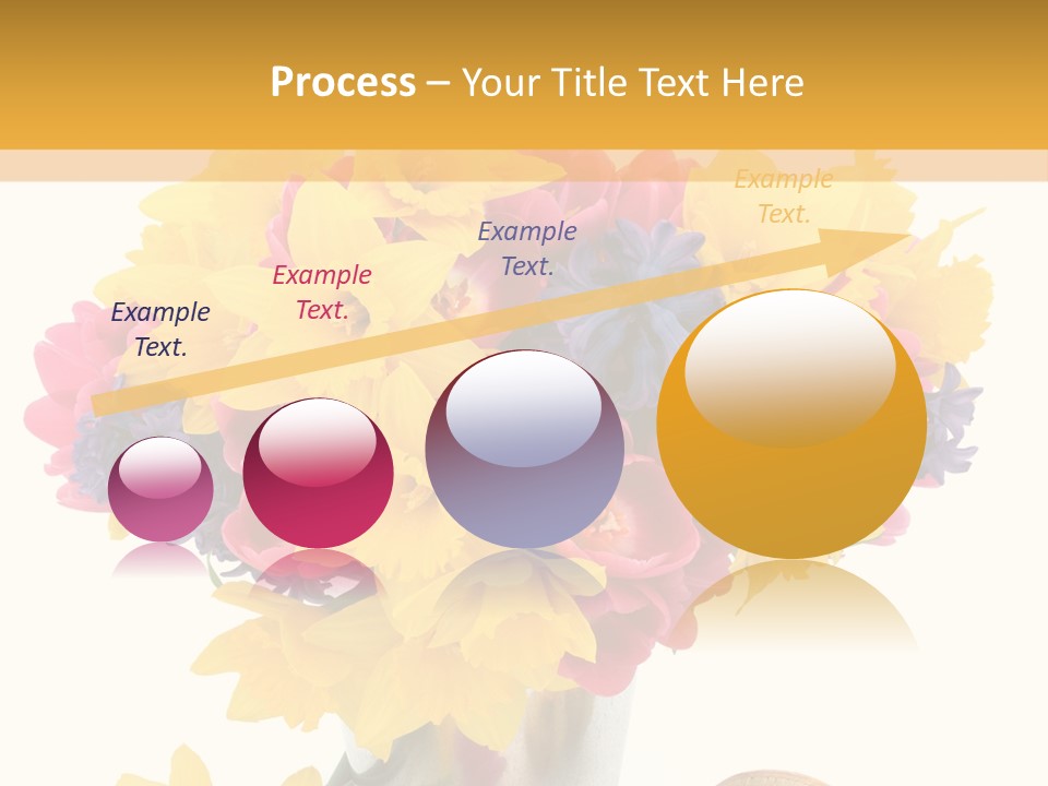 Blue Spring Flower PowerPoint Template