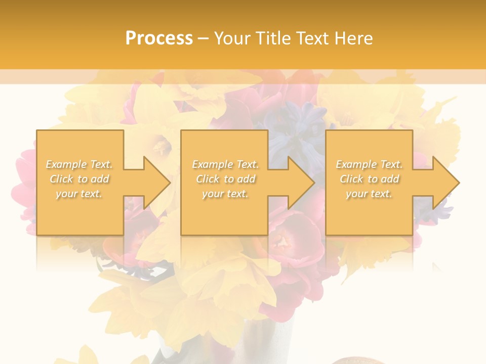 Blue Spring Flower PowerPoint Template