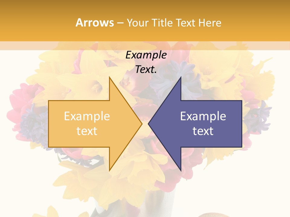 Blue Spring Flower PowerPoint Template