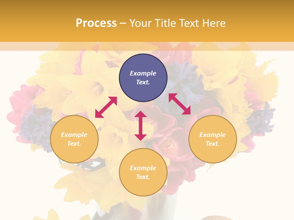 Blue Spring Flower PowerPoint Template