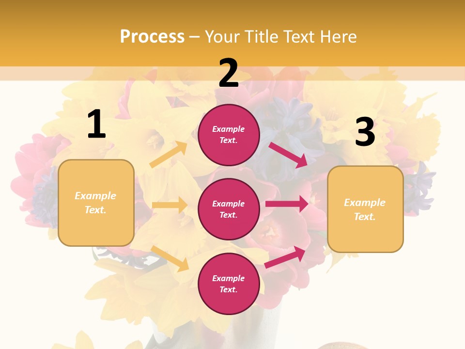 Blue Spring Flower PowerPoint Template