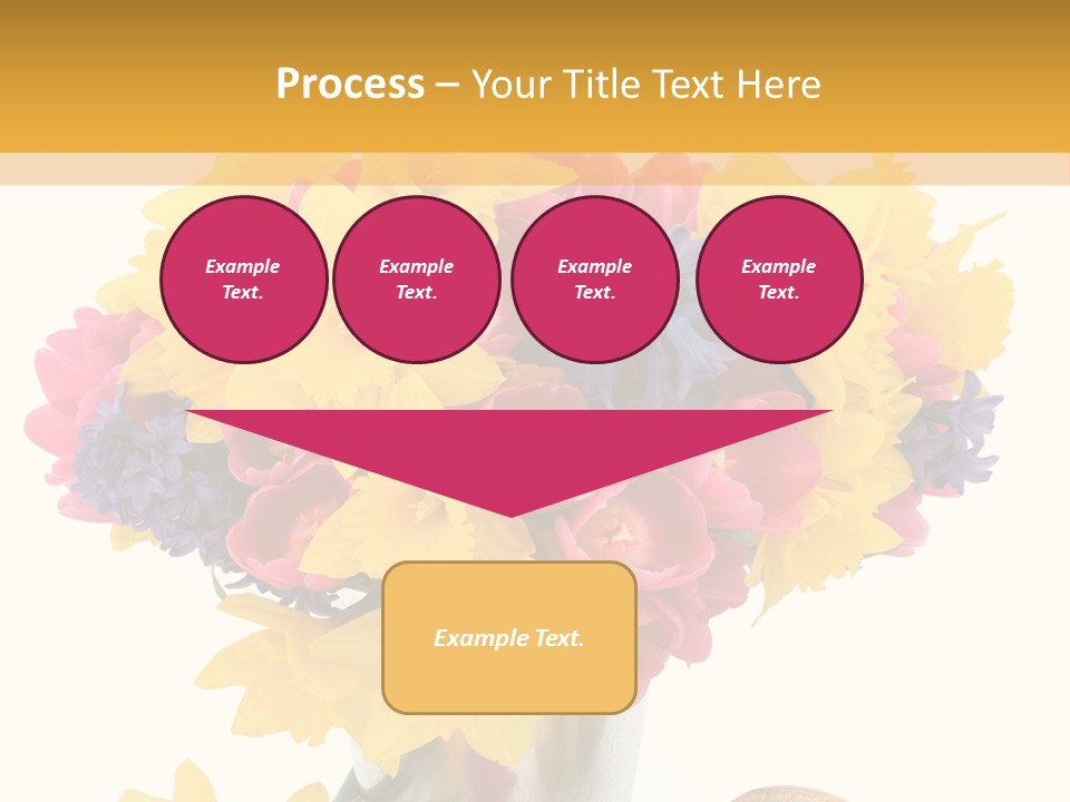 Blue Spring Flower PowerPoint Template