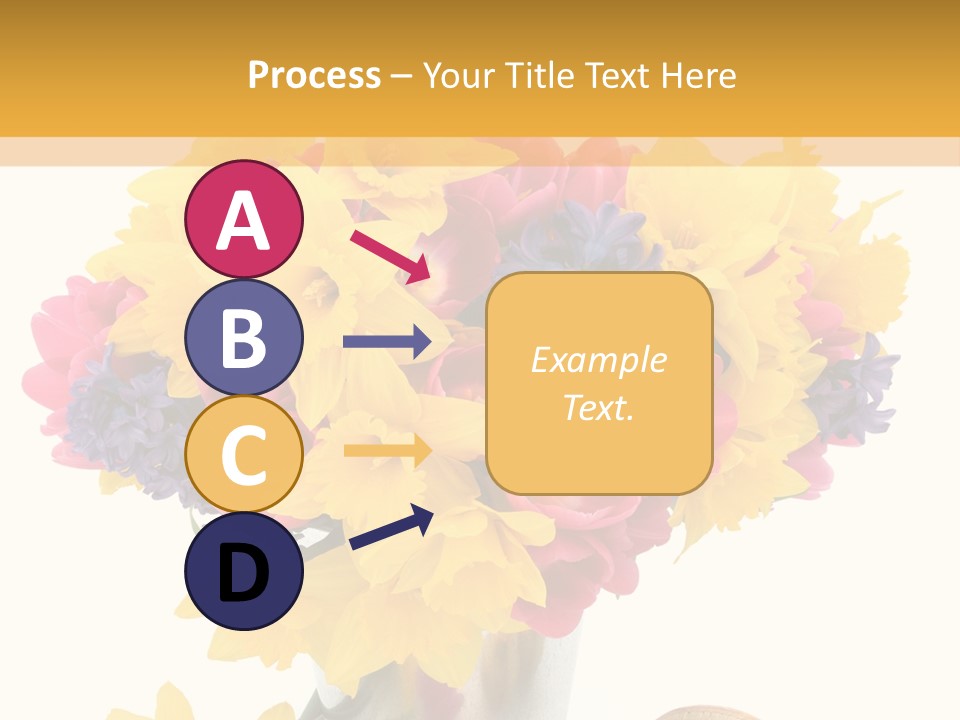 Blue Spring Flower PowerPoint Template