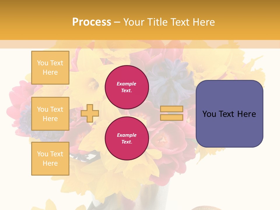Blue Spring Flower PowerPoint Template